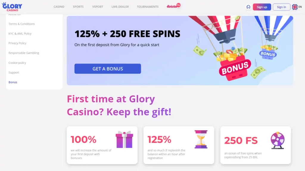 Glory Casino Login