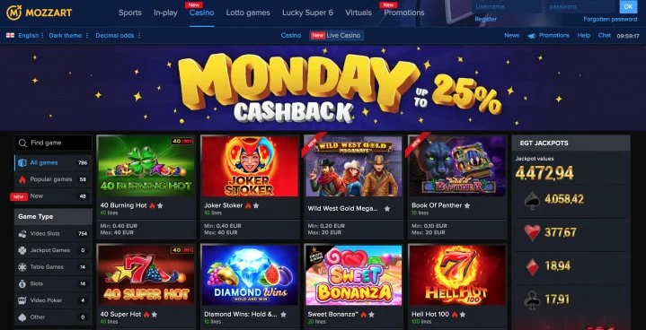 Mozzart Casino Review