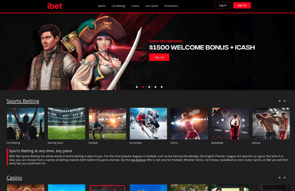 iBet Casino Login