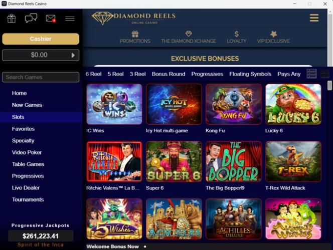 Diamond Reels casino Free Chip