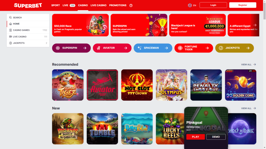 Superbet Casino Login