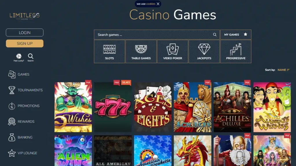 limitless Casino Bonuses