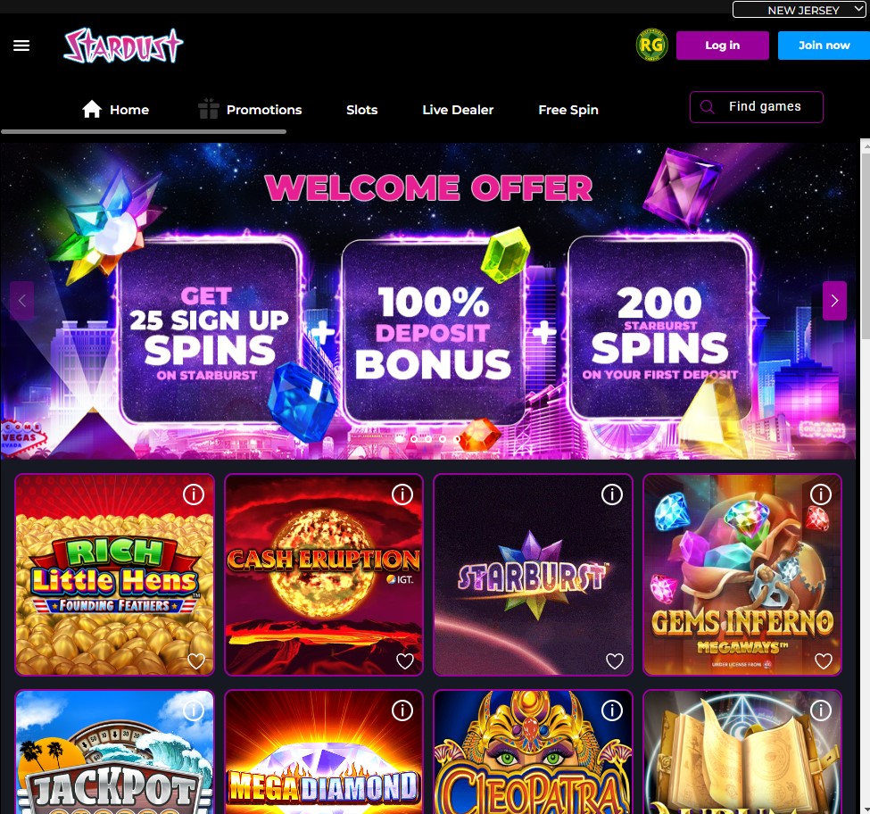 Stardust Casino Login