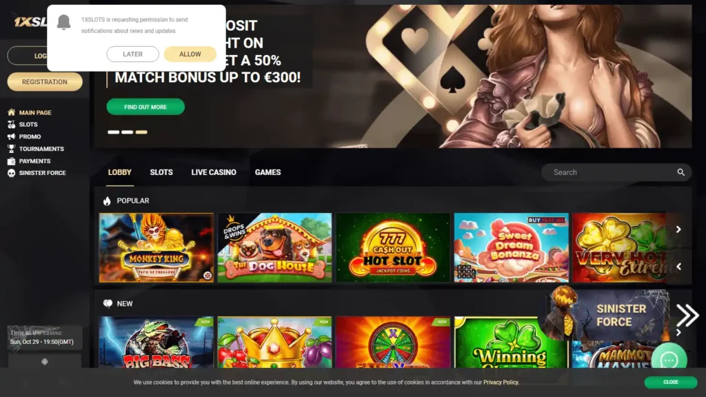 1XSlots Casino