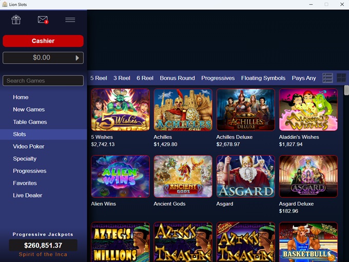 Lion Slots Casino Login