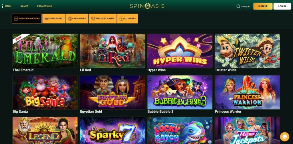 Spin Oasis Casino Login