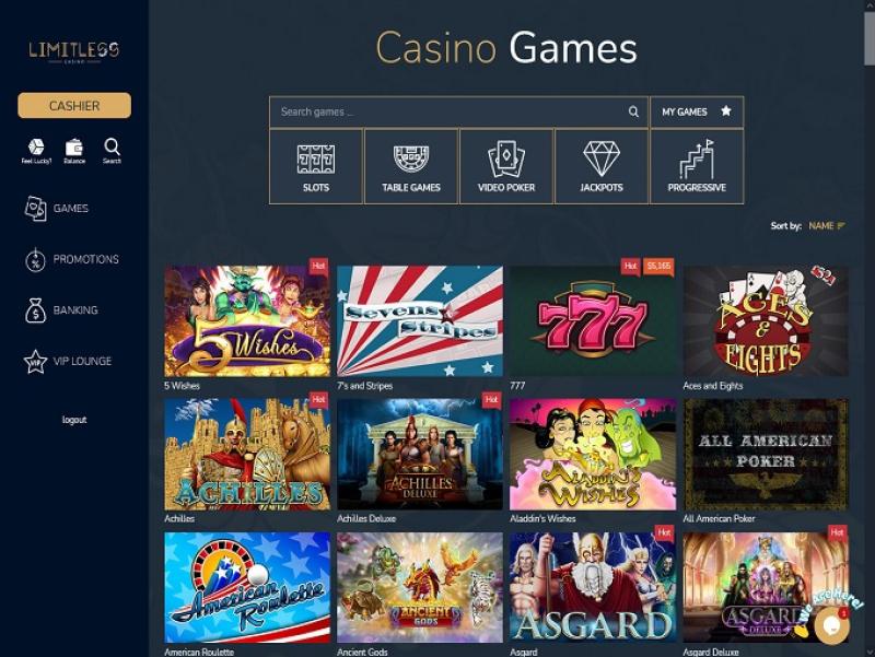 Limitless Casino Login