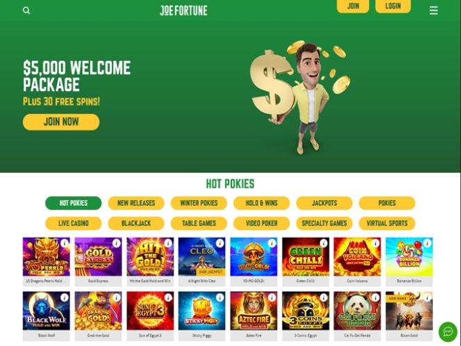 Joe Fortune Casino Login