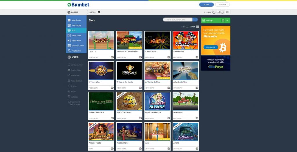 Bumbet Casino Login