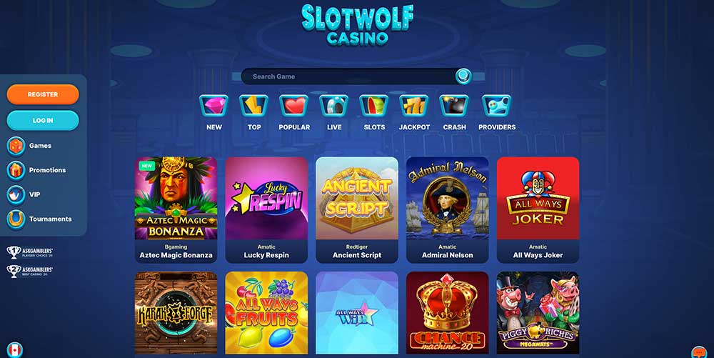 Slotwolf Casino Review