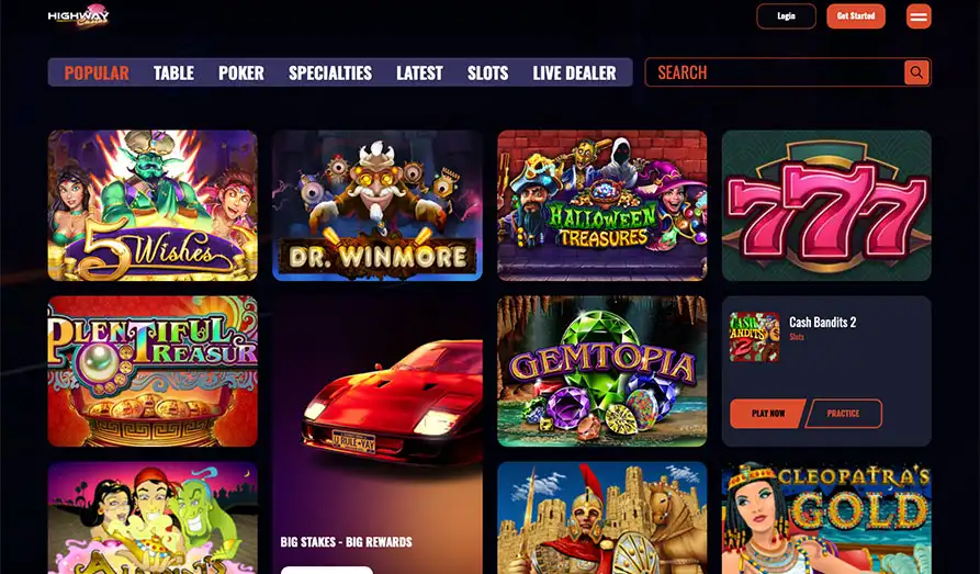 Highway Casino Free Spins Codes