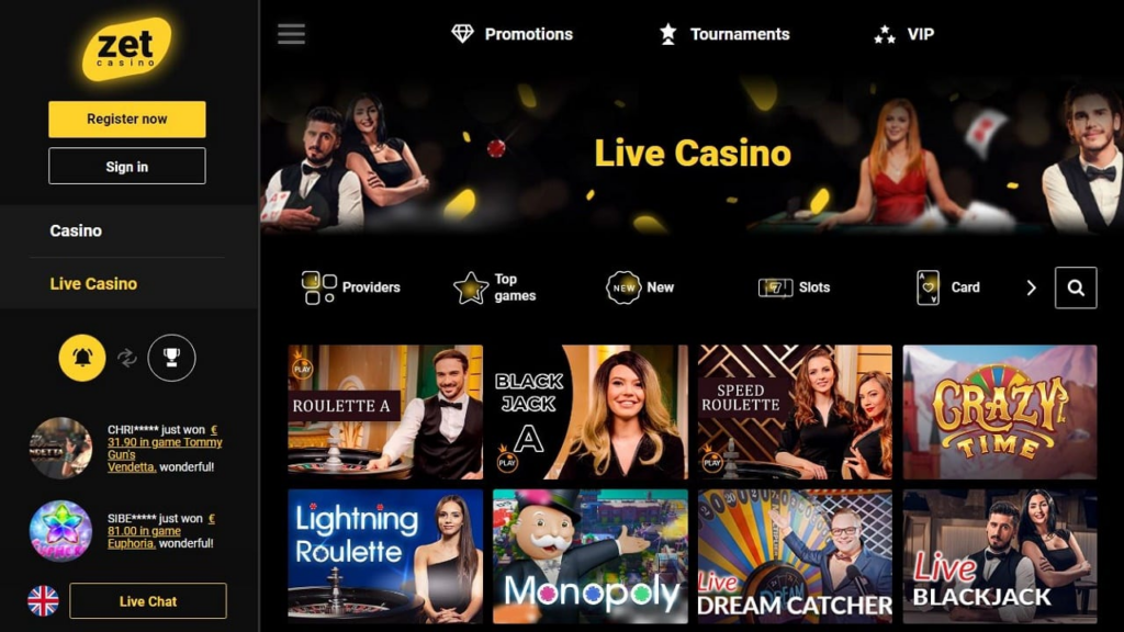 Zet Casino Login