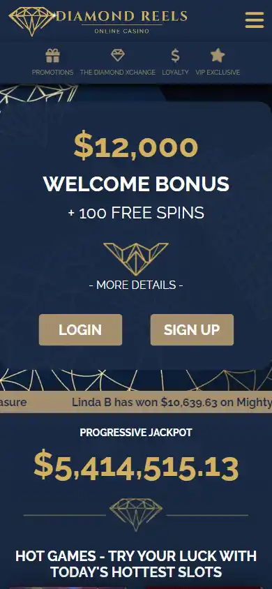 Diamond Reels casino Free Chip