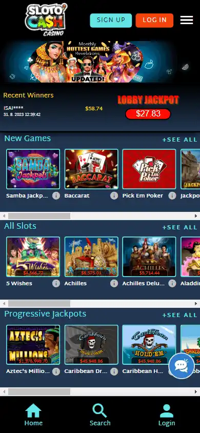 Sloto Cash Casino Login