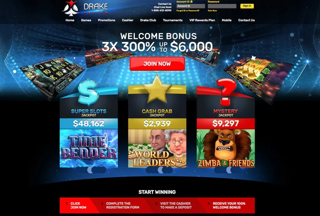 Drake Casino Bonus Code