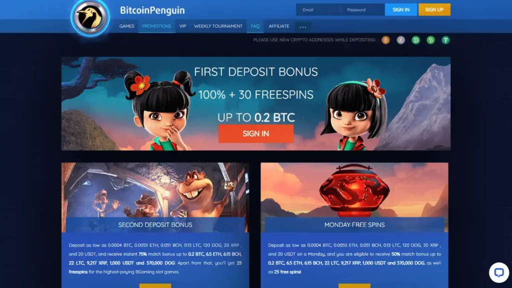 Bitcoin Penguin Casino