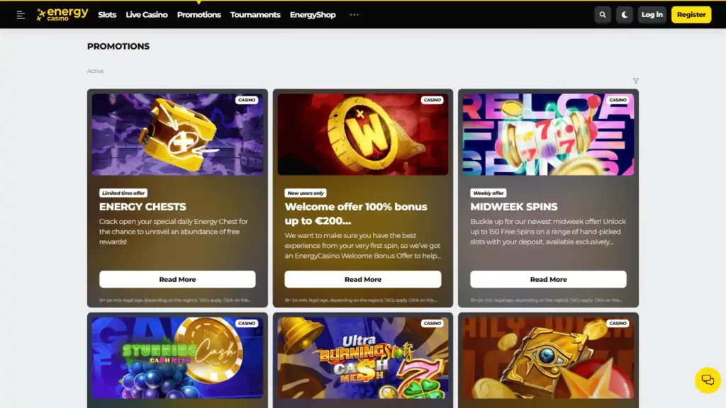 Energy Casino Login