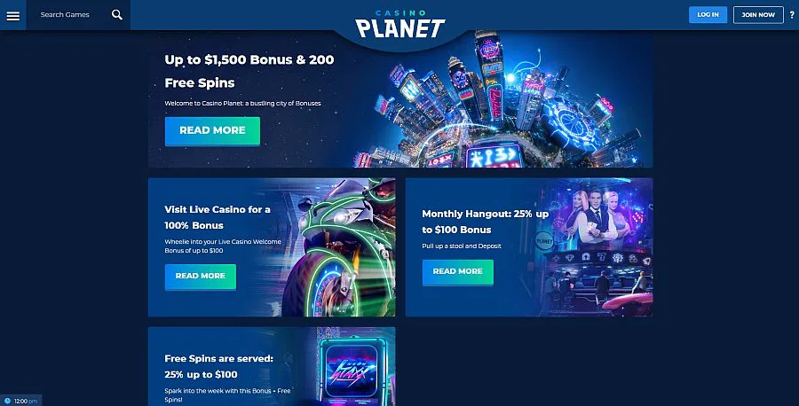 Casino Planet Login