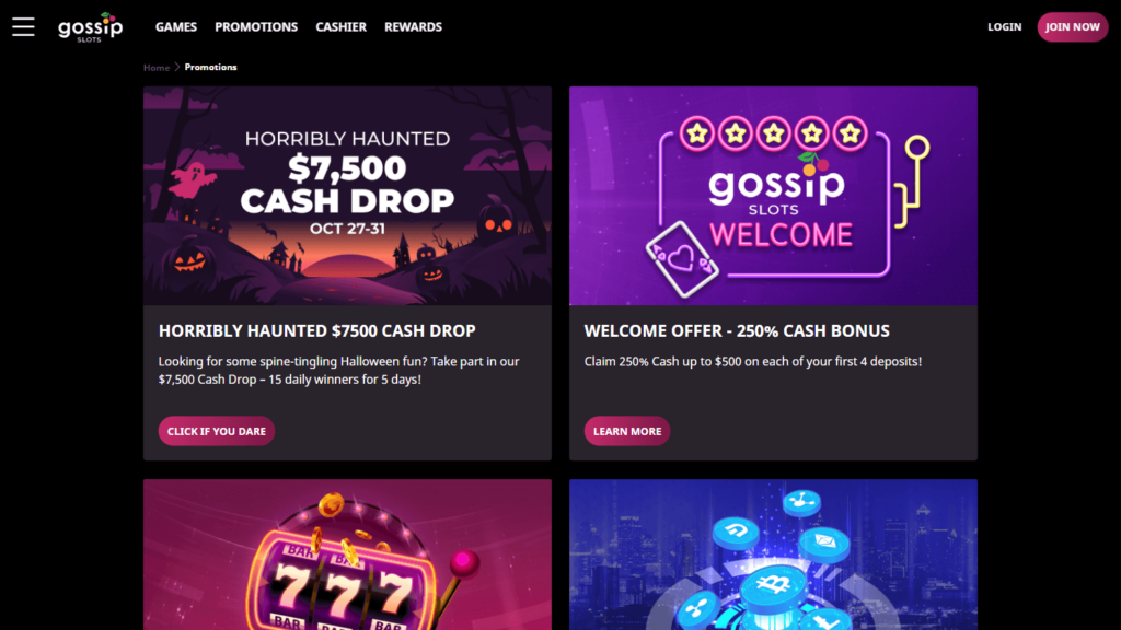 Gossip Slots Casino Review