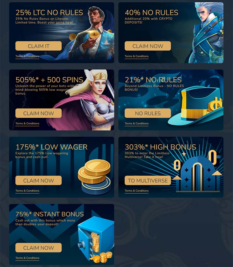 Limitless Casino Login